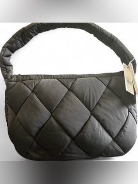 Quilted Shoulder Bag - Black